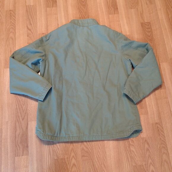 Woolrich Barn Chore Jacket Coat Womens Large Sage Green Canvas Quilted - Picture 4 of 7